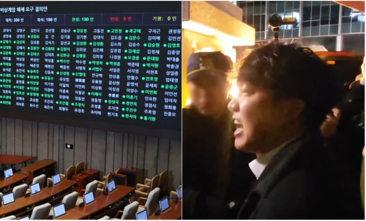 <b>계엄 해제 표결 불참</b> 110명..누구누구..