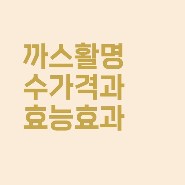  까스활명수 약국 가격 효능 쉽게 정리했습니다