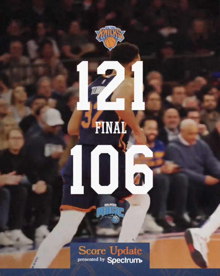 [24-25 <b>NBA</b>] G21. <b>뉴욕</b> 닉스 vs <b>올랜도</b> 매직 농알못 후기