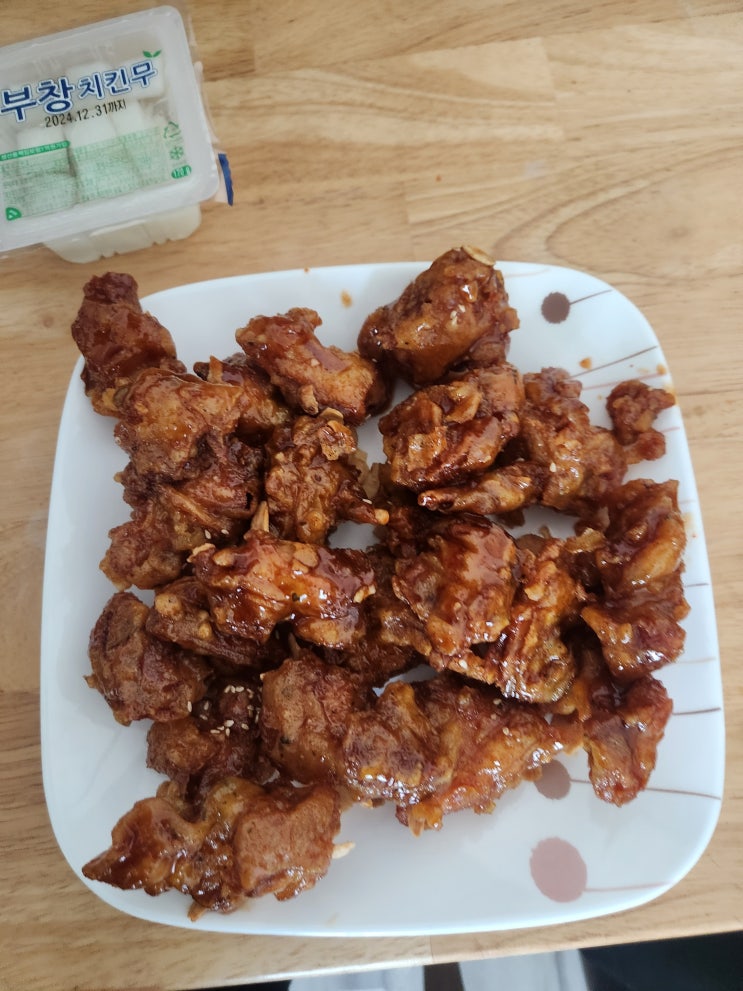  신포시장 닭강정 맛집 띠용닭강정 리뷰