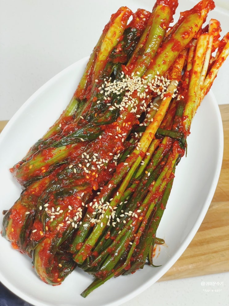  갓김치담그기 알싸한 갓김치담그는법 맛있게 여수 돌산 갓김치 담기 레시피