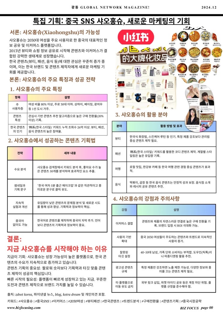  중국 SNS 샤오홍슈, 새로운 마케팅의 기회