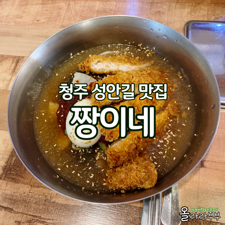  청주 성안길 돈까스 냉면 맛집 짱이네