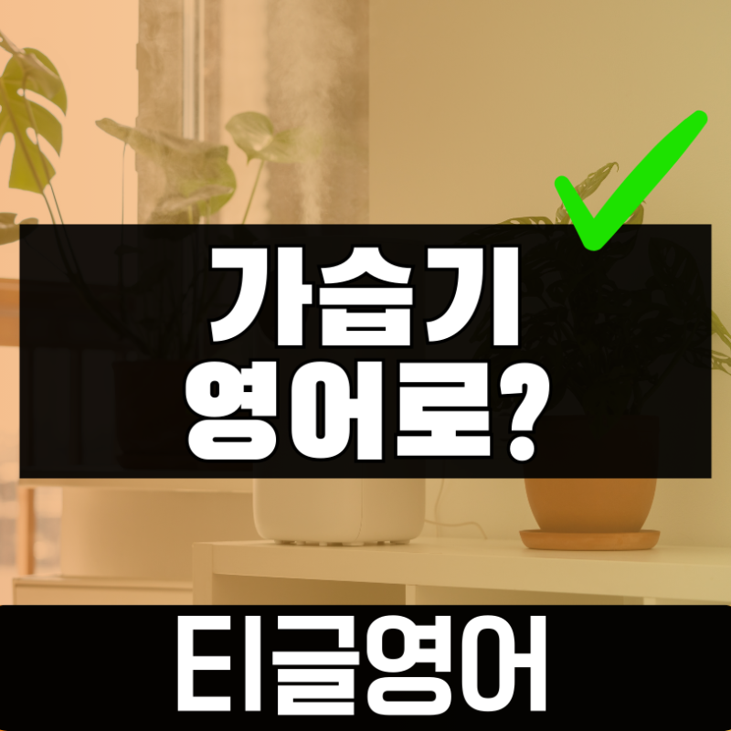 가습기 영어로? 기화식, 가열식, 초음파식 가습기 영어표현 (Humidifier 뜻) 티글영어