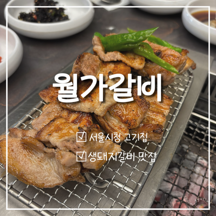  [서울시청역/북창동 고기 맛집] 생갈비가 맛있는 월가갈비