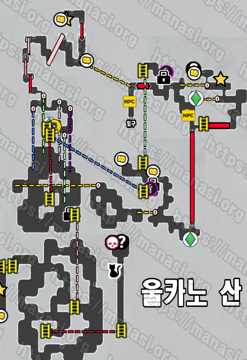  메타포 : 리판타지오 – 울카노 산 지도 / 공략 및 수집품 공략