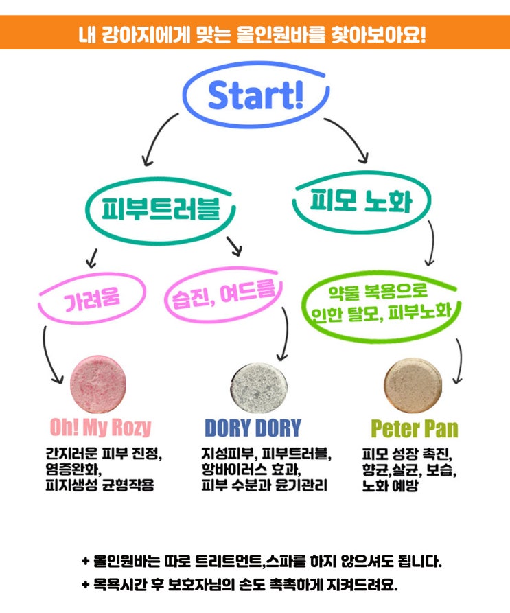  [강아지피부트러블/ 피부알러지] 내 강아지에게 맞는 올인원바를 찾아볼까요? 목욕은 케어의 기본입니다.