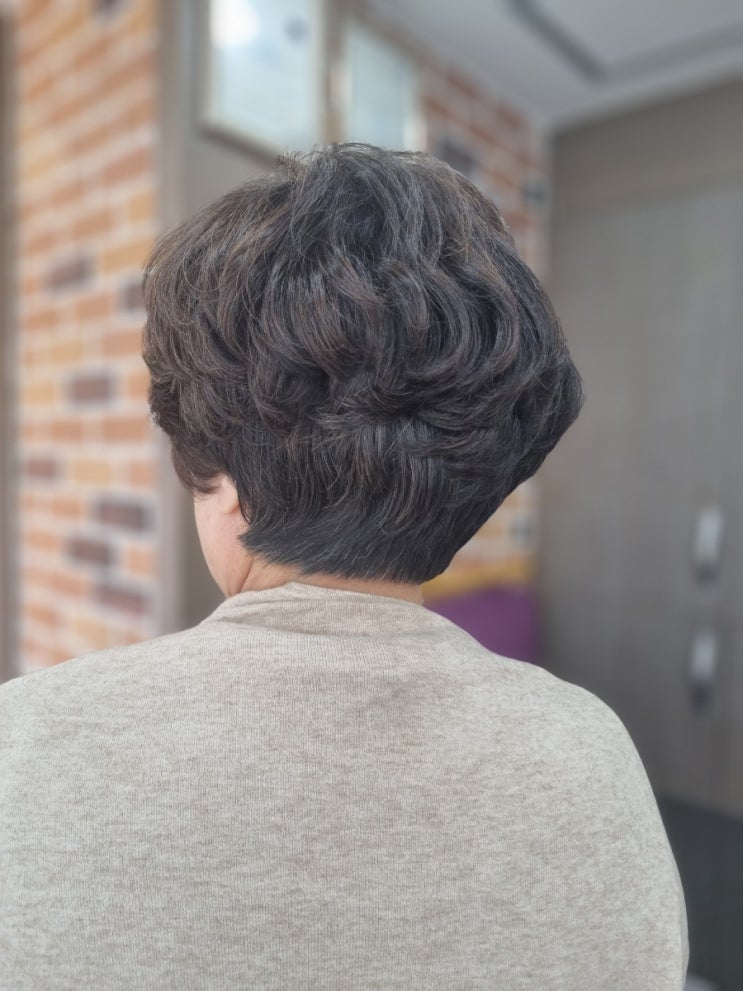  울산 여자숏커트/숏컷볼륨펌/커트맛집/온산미용실/남창여자커트/중년여성인기머리스타일