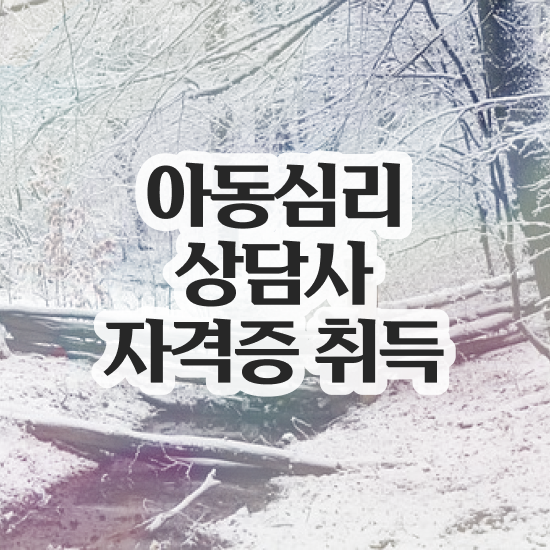  아동심리상담사1급자격증취득법 , 아동심리상담사 자격증 단기간에 취득했던 후기 보고가세요