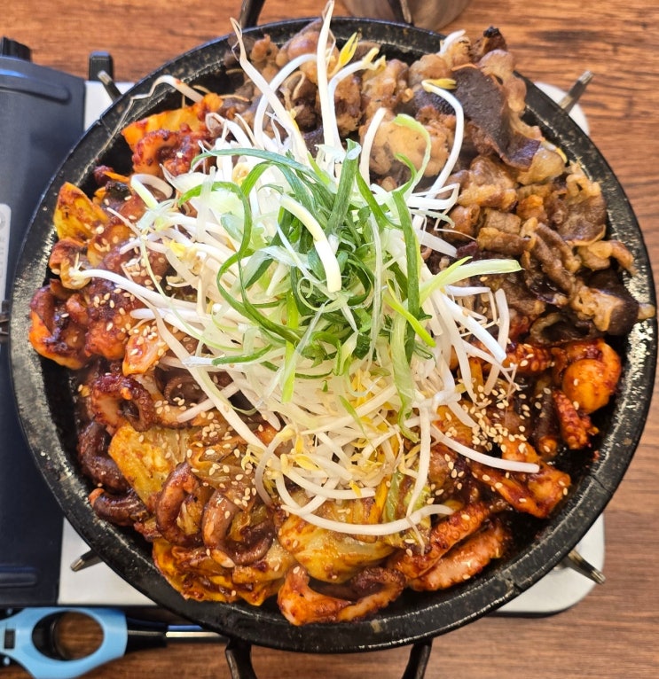 화도 쭈꾸미! 금남리 맛집 화도촌쭈대감 잊을수 없는 불맛(f.돌판 쭈꾸미 셋트)