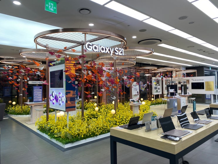  강서구 갤럭시 팝업 ㅣ 10평대 인테리어 ㅣ Galaxy S21_삼성스토어 강서점 인테리어 이야기