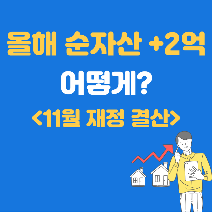 올해 순자산 2억 증가는 어떻게 이뤘나 - 11월 자산현황 결산