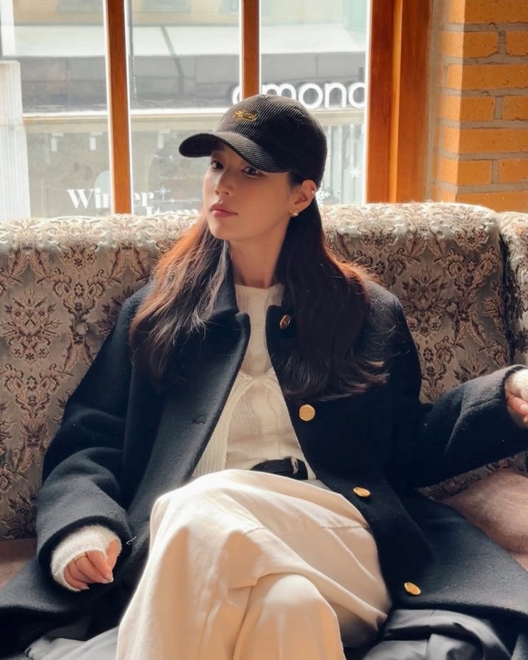  기은세 드뮤어룩 겨울 패션 르메메 Chat Noir Long Coat 추천!