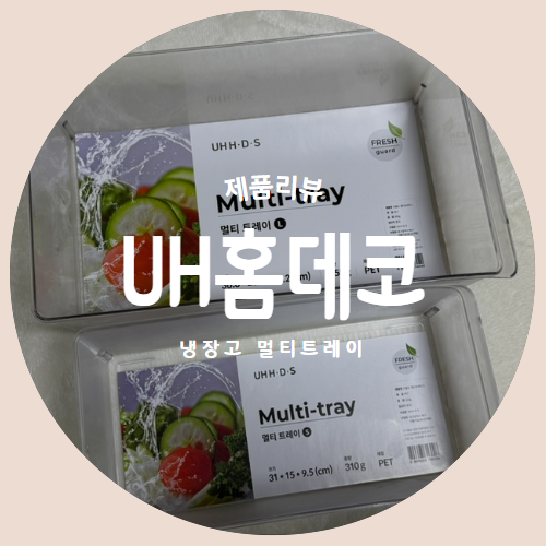  냉장고정리를 위한 속이보이는 "UH홈데코스토어" 정리트레이 제품리뷰