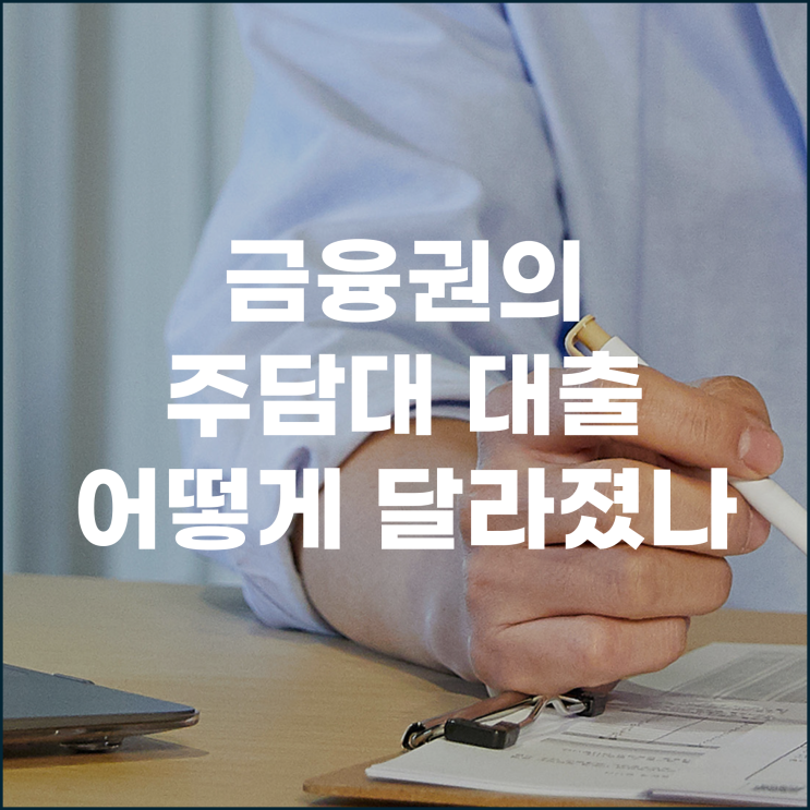  금융권의 주택담보 대출 어떻게 달라졌나 규제 강화와 금리 하락의 영향