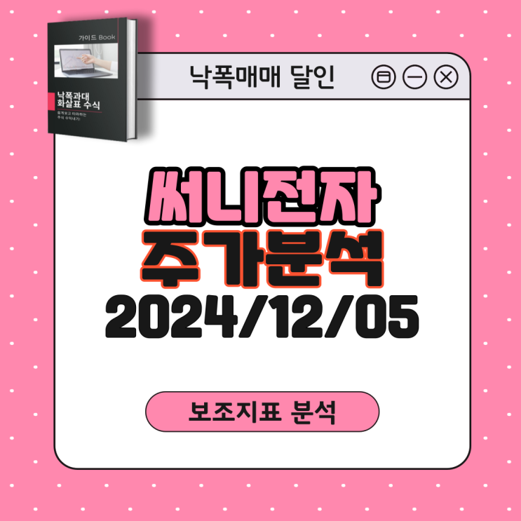  써니전자 주가 거래량 훅? 반등자리의 시작으로 보이네