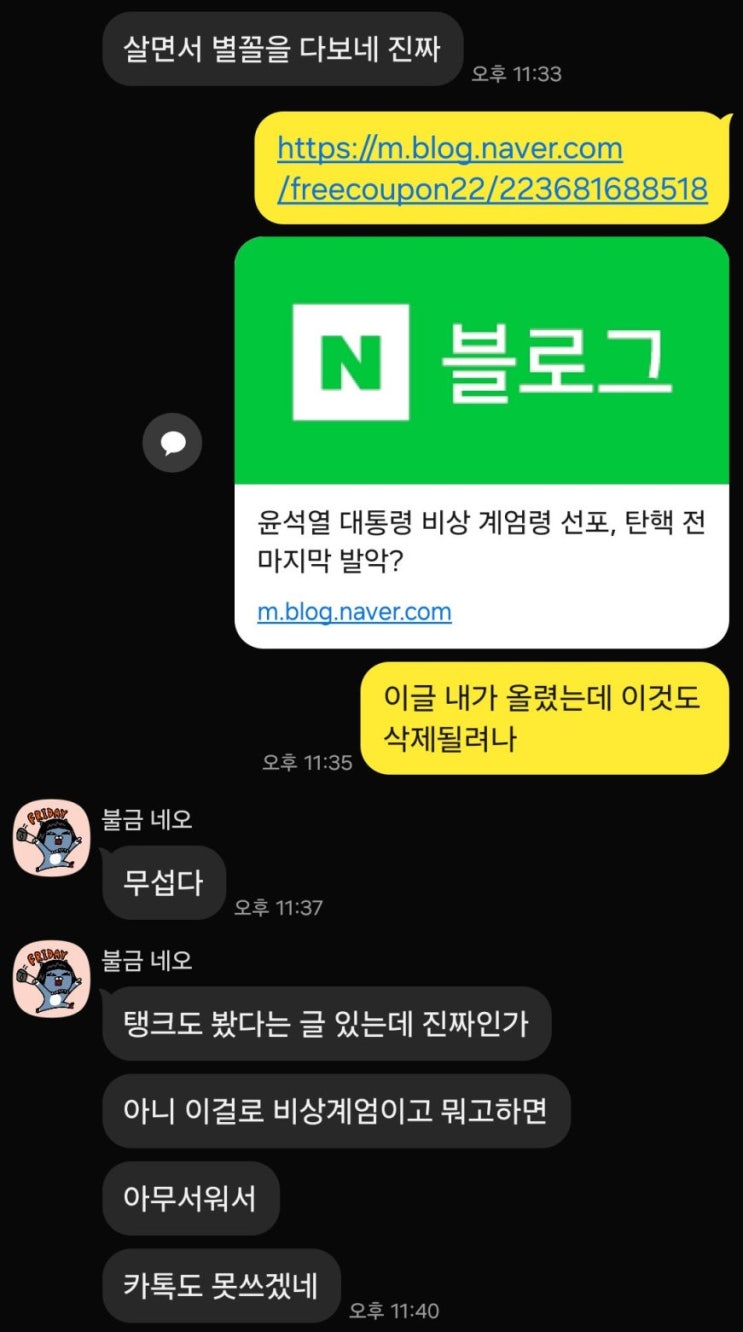  2차 계엄령 가능성 100%라는 기사를 보고 쓰는 글