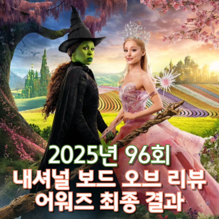  2025년 96회 내셔널 보드 오브 리뷰 어워즈 최종 결과