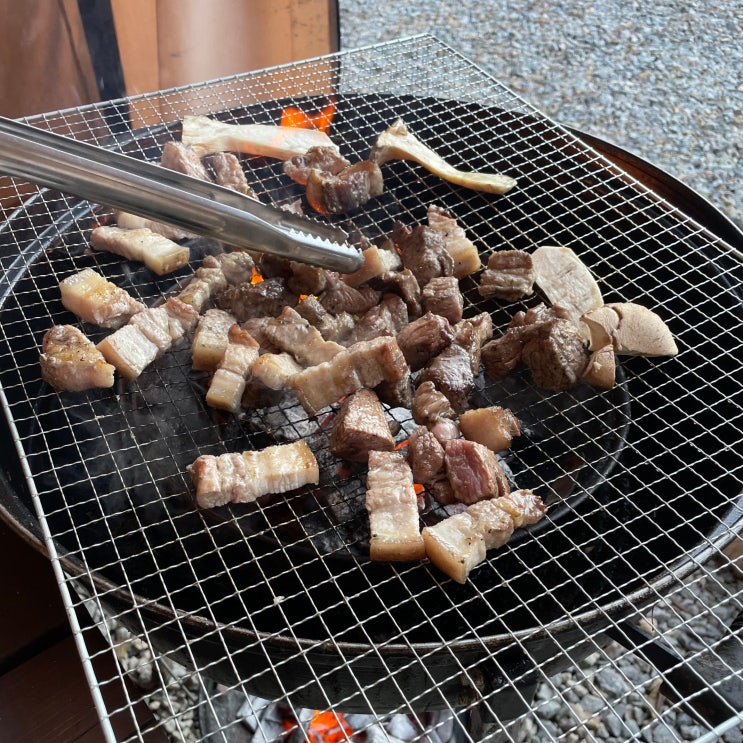  홍천비발디파크 근처 맛집, 캠프파이어까지 가능한 바베큐단월620
