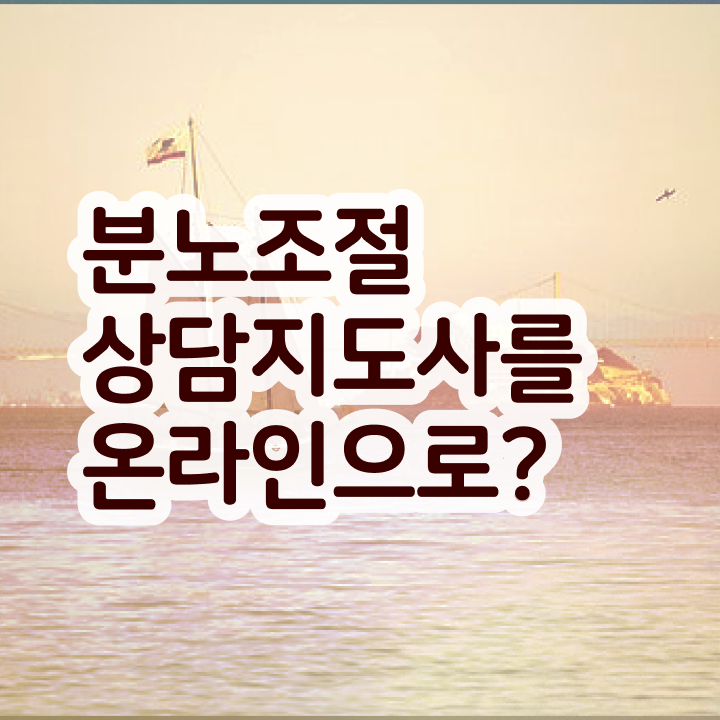  2주 만에 분노조절상담지도사 취득한 방법