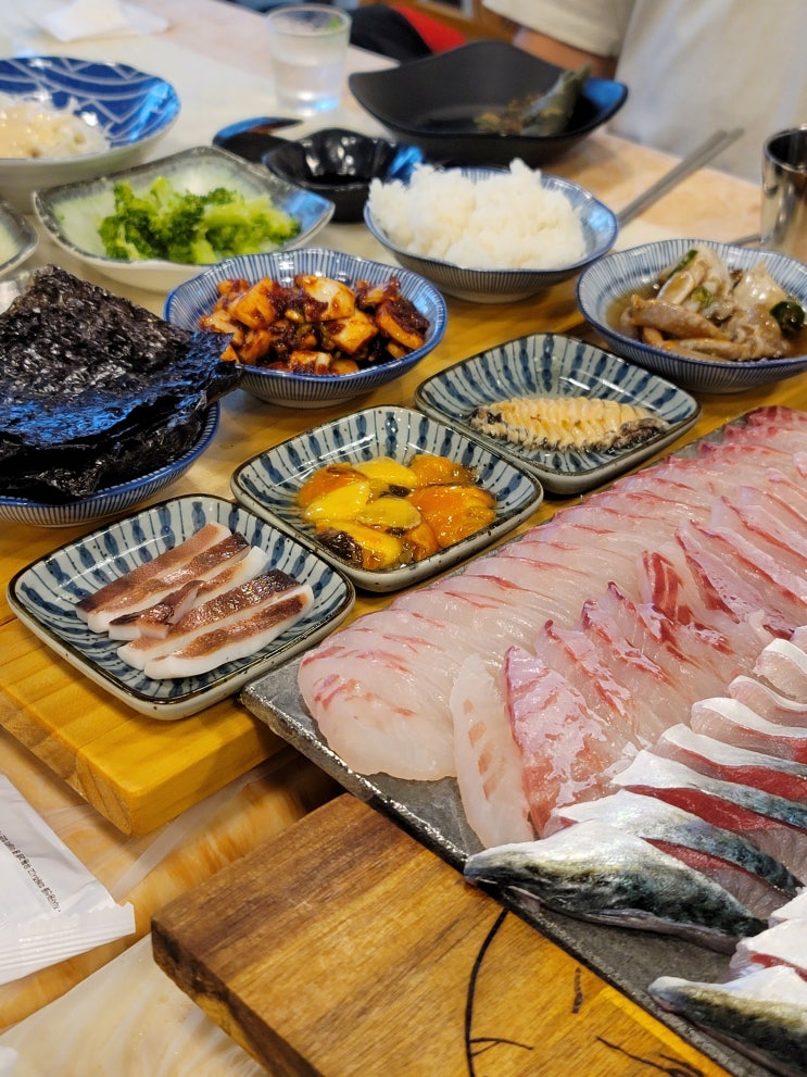  제주 한림 옹포횟집 딱새우 고등어회 맛집