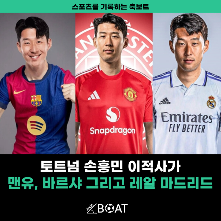 <b>토트넘 손흥민 이적</b>사가 | 맨유, 바르셀로나 그리고 레알 마드리드