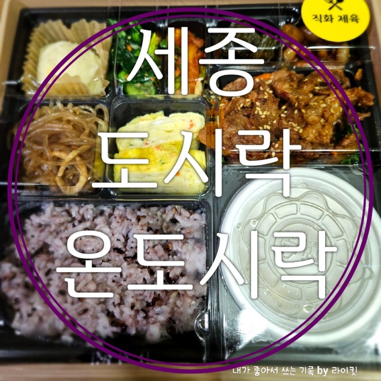  세종시 도담동 맛집 온도시락 따뜻한 밥과 국 메인요리 7가지 반찬 한정식도시락