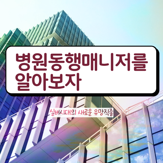  병원동행매니저시험 병원동행매니저 준비 과정 , 채용전망