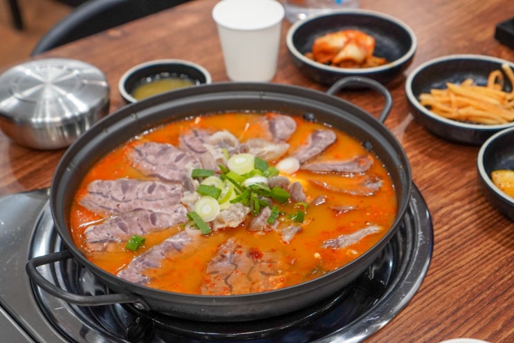  수유해장국 우정뚝배기 얼큰한 한우 전골 수유역 맛집
