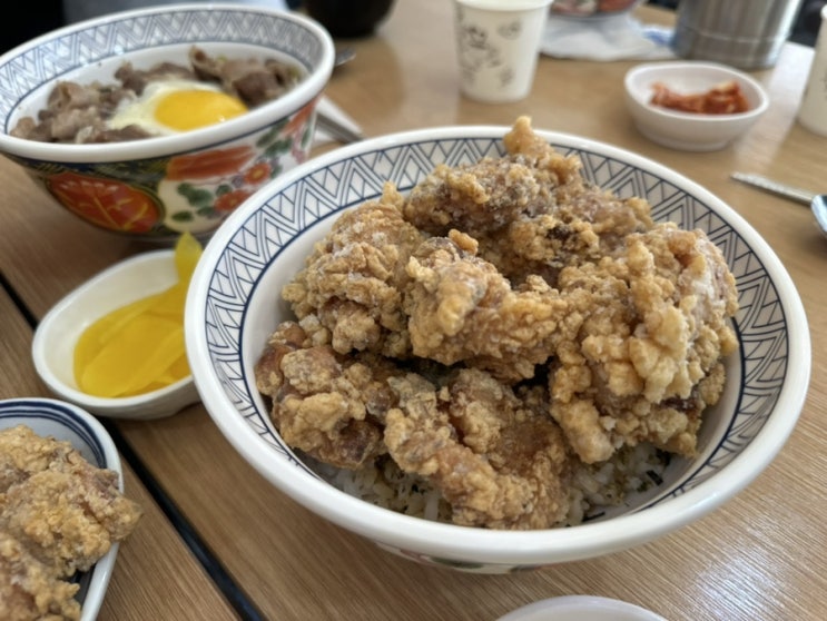 충대맛집 죽동 텐고쿠동 가라아게동 추천