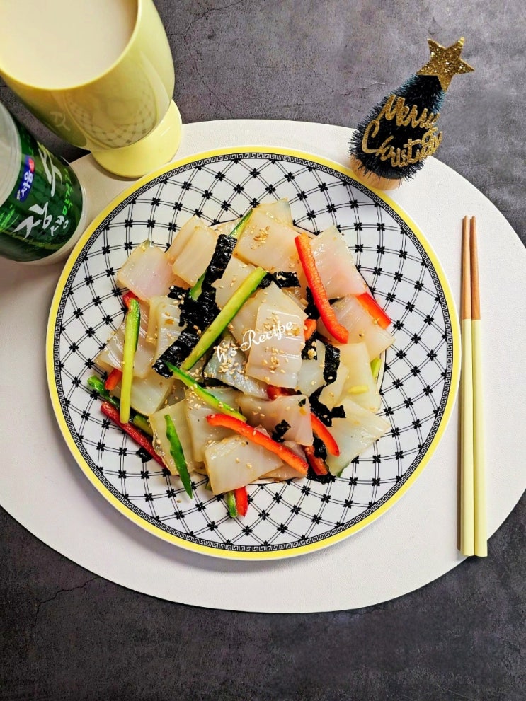 10분컷 크리스마스 홈파티음식 청포묵김무침 혼술 간단한 다이어트 안주 10분컷 크리스마스 홈파티음식 청포묵김무침 혼술 간단한 다이어트 안주