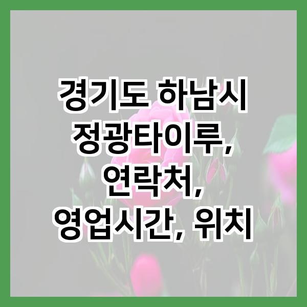 정광타이루 사진 2