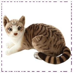 스토리원 리얼 고양이 인형, 고등어(눕냥), 25cm, 1개 추천♥