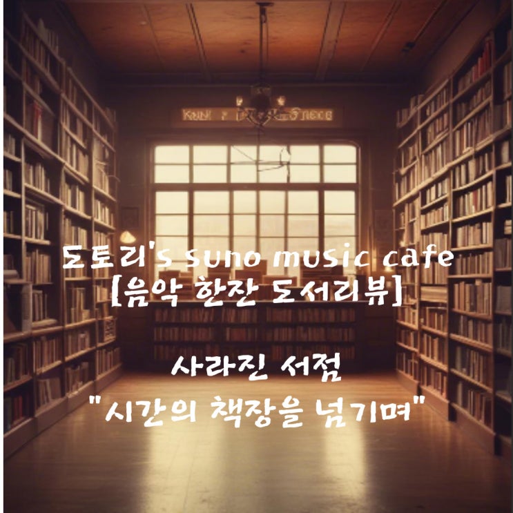  시간의 책장을 넘기며:사라진 서점에서 울리는 추억의 선율