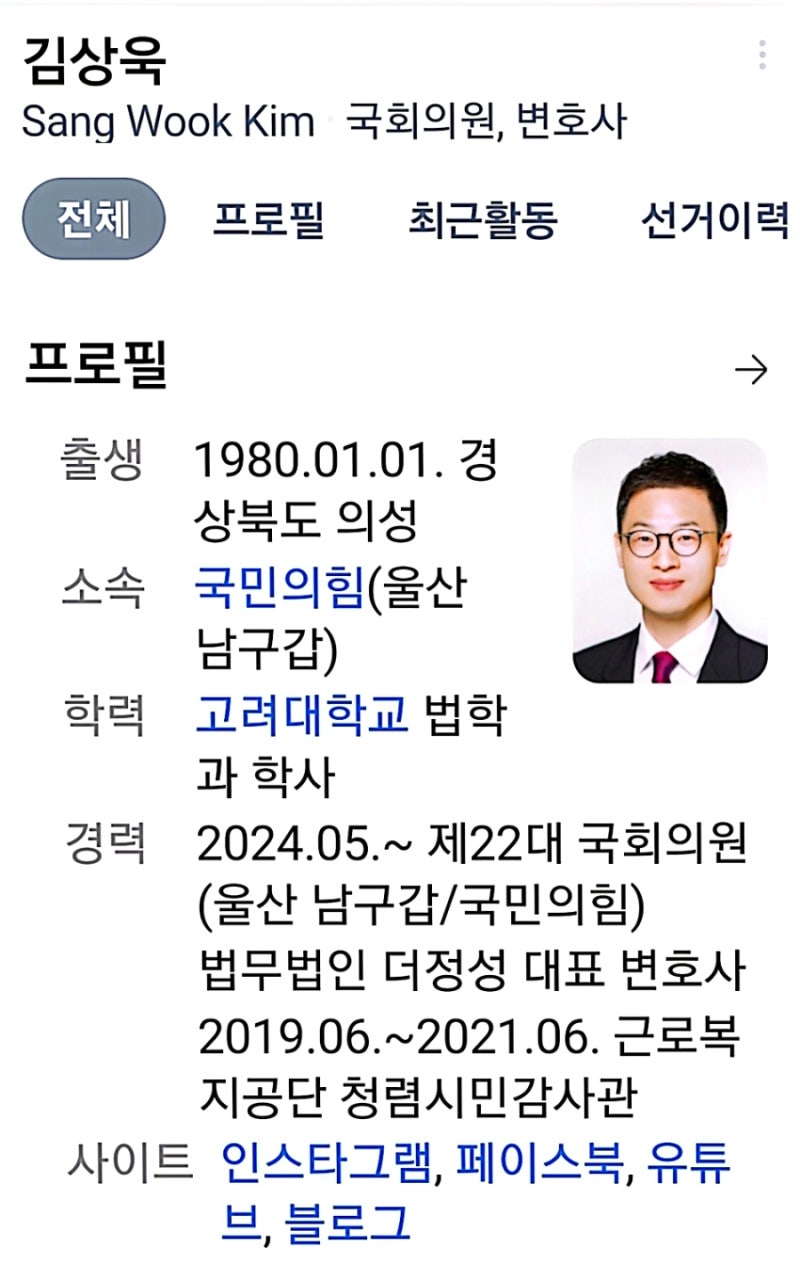 국민의힘 김상욱의원