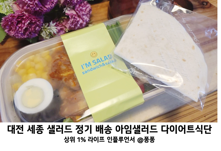  여자 체중감량 아침 저녁 다이어트 식단 대전 세종 샐러드 정기 배송 아임샐러드 배달 후기