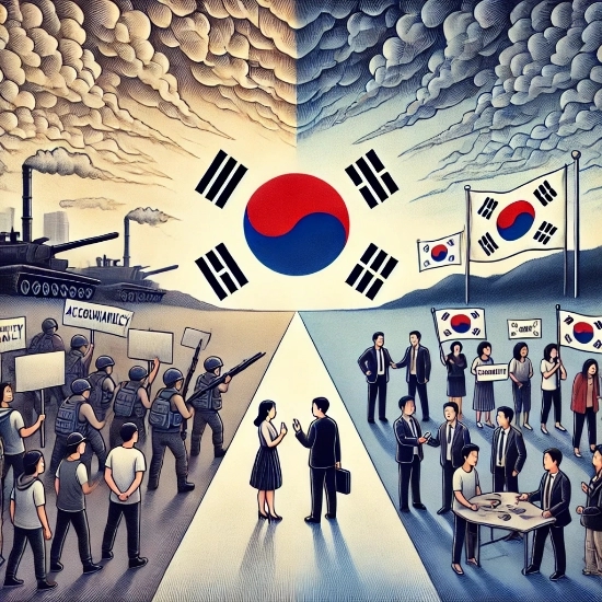 윤석열 대통령 비상계엄 사과 담화 : 진보와 보수의 시각 차