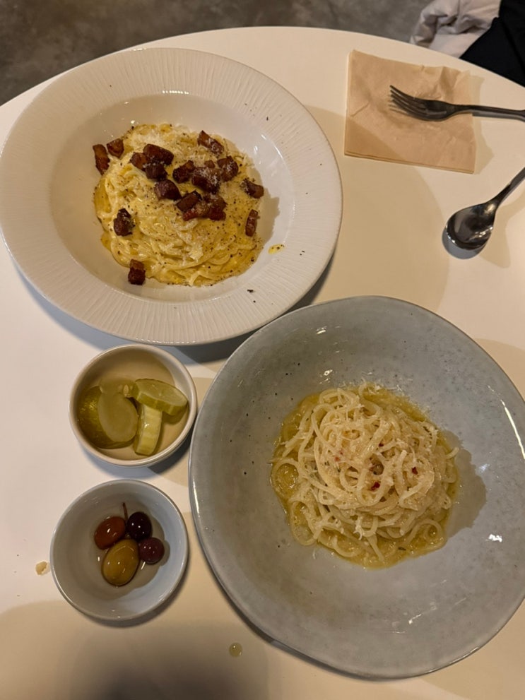  [웨스트사이드] 서울숲 이탈리아 전통 까르보나라 알리오올리오 성수 생면파스타 맛집  내돈내산 예약 후기