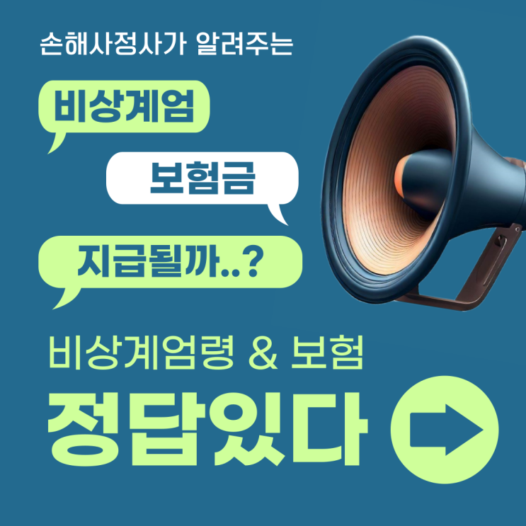  계엄령 보험 청구하면 받을 수 있을까? 받을 수 있습니다. 아마도?
