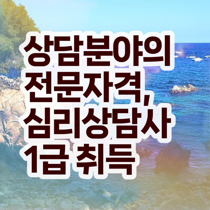  심리상담사자격조건 , 심리상담사 자격증 준비한 과정 핵심 정보 정리