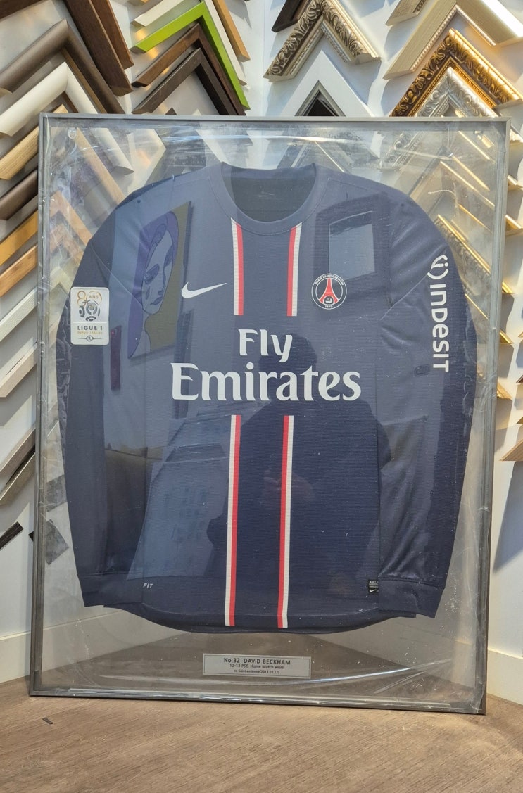  Paris Saint-Germain FC 파리 생제르망 긴팔 유니폼 양면 액자