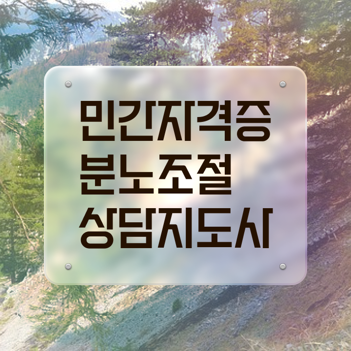  청소년 분노조절장애 분노조절상담지도사 온라인으로 합격한 후기