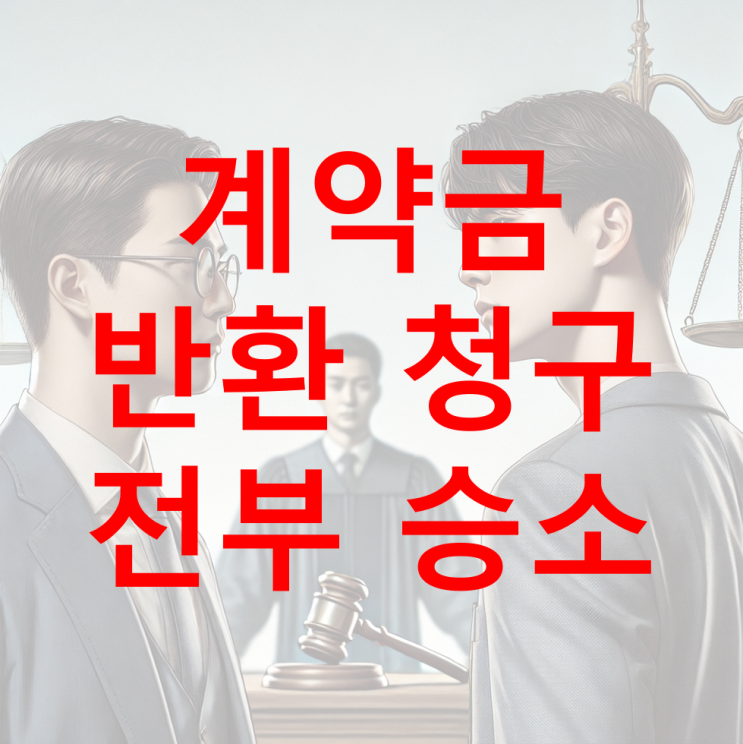  [성공 사례] 계약금 반환청구 전부 승소
