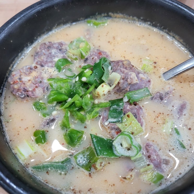  과천 서울랜드 옆 경마공원역 맛집 : 진지방 순대국