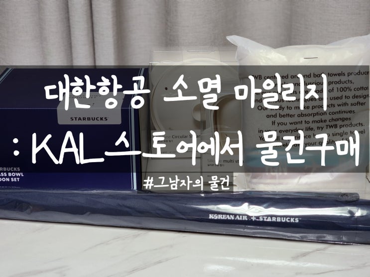  대한항공 소멸 마일리지 사용 : 마일리지몰 KAL 스토어에서 물건을 구매해 보자