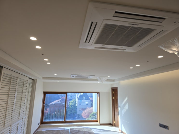  서울 강남구 신사동 단독 주택 시스템 에어컨 커버 도색,세척