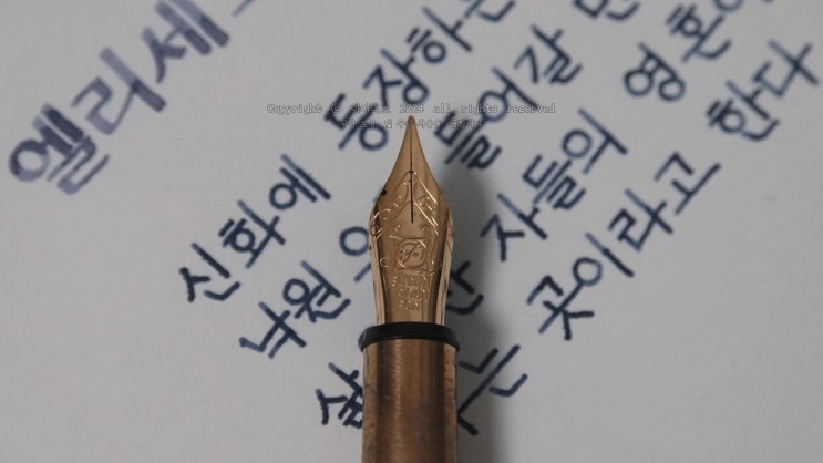  엘리세오 (ystudio F닙 만년필로 필사하기)