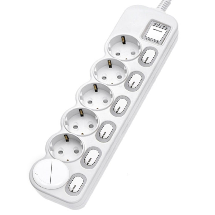  에코파워탭 LED 스위치 개별 멀티탭 6구 EPM-L306