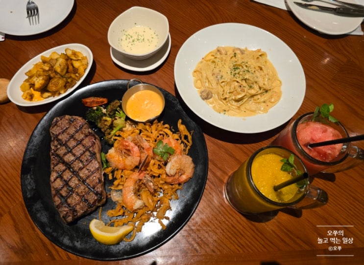  [남양주 현대아울렛 맛집] 아웃백 스테이크하우스 남양주 현대 아웃렛점 / 블랙 라벨 스콜피온 슈림프 커플세트