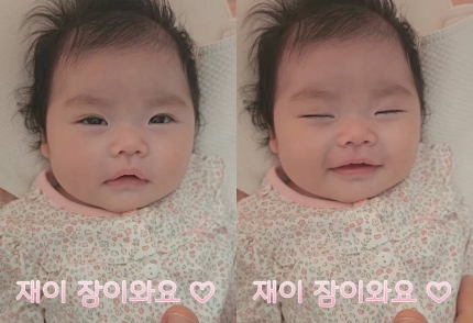 <b>박수홍</b><b>김다예 딸 박재이</b> 미모 무슨일이야 짙은 쌍꺼풀 인형... 